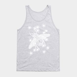 Bees Papercut Bug Illustration Tank Top